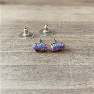 Kendra Scott Purple Opal Earrings